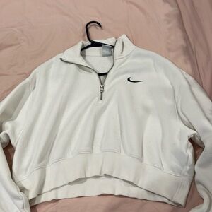 White Nike quarter zip